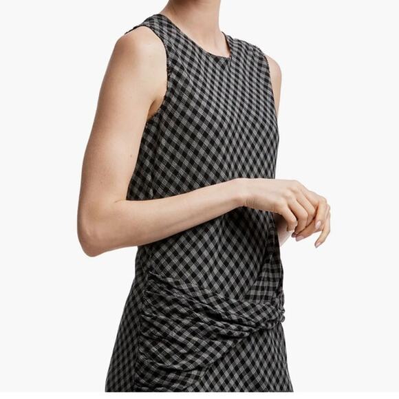 James Perse Twisted Drape Wool-Blend Shift Dress Size 1 - Picture 5 of 5